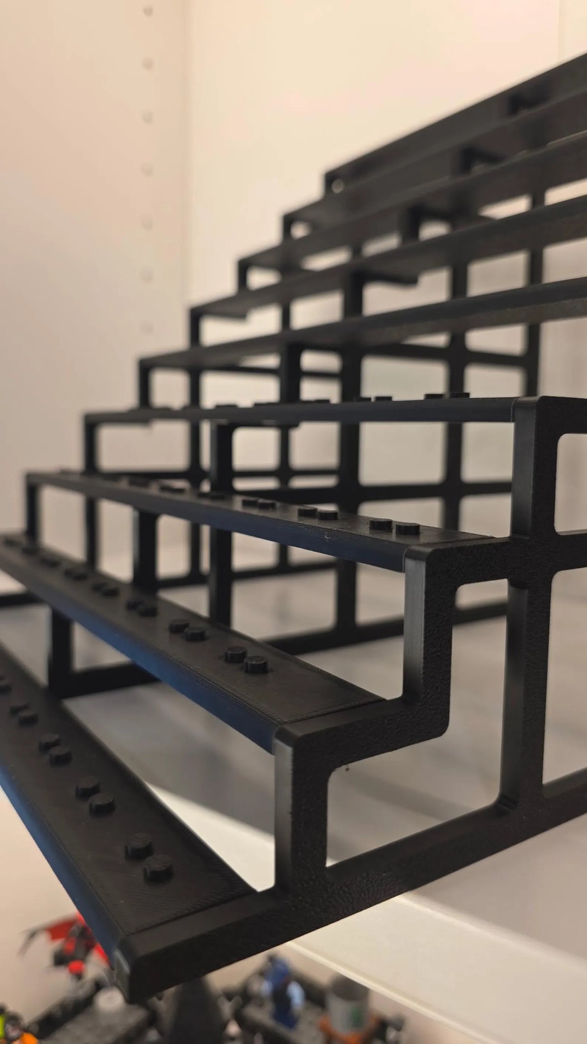 Shelf Worthy 9-Tier Staggered Minifig/Minifigure Display Stand